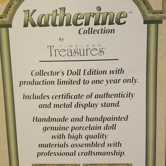 Katherine Collection 16" 2002 Edition in Box - Picture 6 of 7
